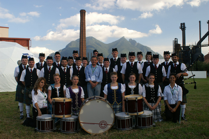 Stockbridge Pipe Band at the UNESCO Universal Forum of Cultures, Monterrey, Mexico, 2007